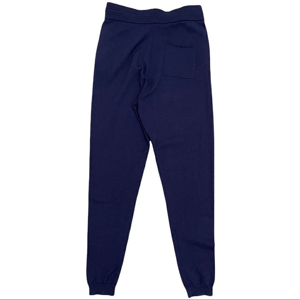 GYMSHARK French Terry Navy Blue High Rise Joggers - Picture 6 of 13
